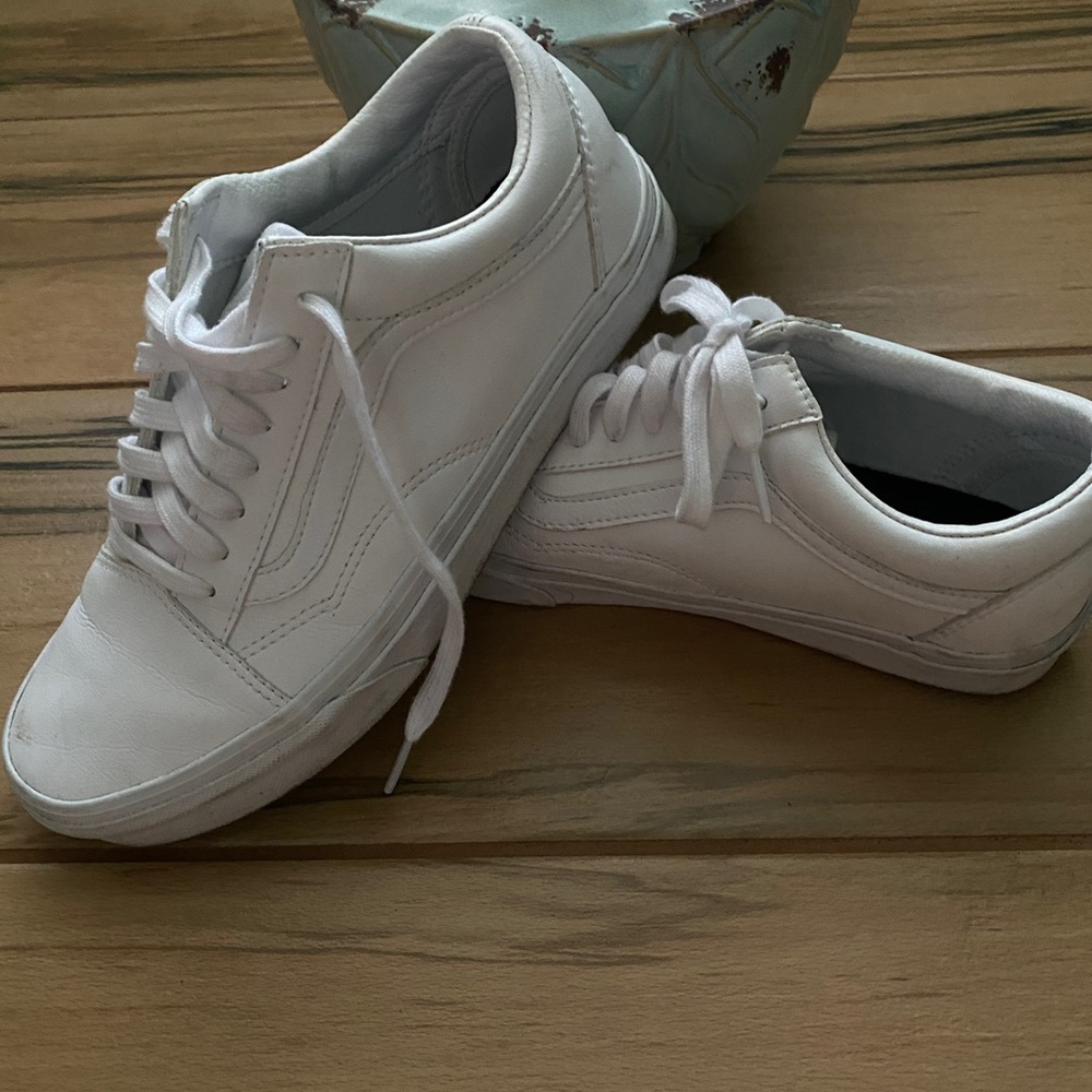 Vans Old Skool leather white sneaker